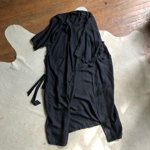 Black Silk Robe
